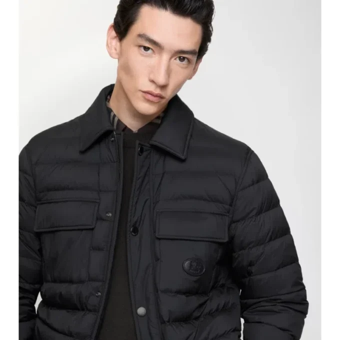 Gestepptes Overshirt aus Nylon