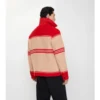 Gestreifte Jacke aus Wolle und Nylon