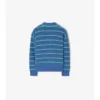 Gestreifter Cardigan aus Baumwollwolle