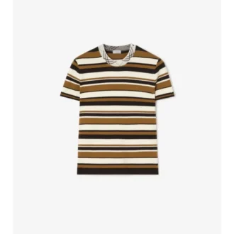 Gestreiftes T-Shirt aus Wollmischung