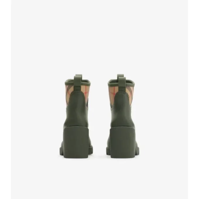 Gummistiefel mit Absatz und Marsh-Stempel
