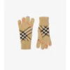 Handschuhe aus Kaschmirmischung mit Karomuster