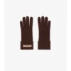 Handschuhe aus Wollmischung mit Logo-Aufnäher