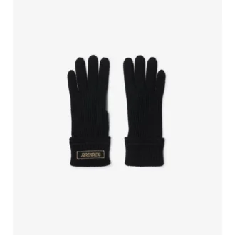Handschuhe aus Wollmischung mit Logo-Aufnäher