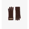 Handschuhe aus Wollmischung mit Logo-Aufnäher