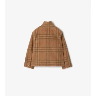 Harrington-Jacke aus kariertem Cord