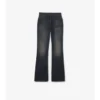 Hoch geschnittene Bootcut-Jeans