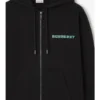 Hoodie mit Reißverschluss aus Baumwolle mit Heritage-Logo