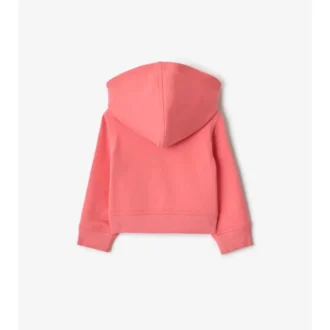 Hoodie mit Reißverschluss aus Baumwolle mit Karomuster