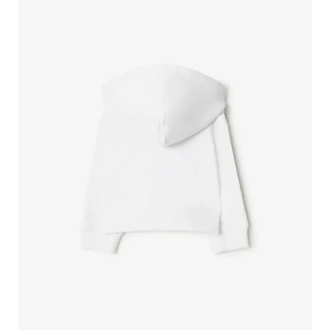Hoodie mit Reißverschluss aus Baumwolle mit Karomuster