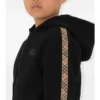 Hoodie mit Reißverschluss aus Baumwolle mit Karomuster