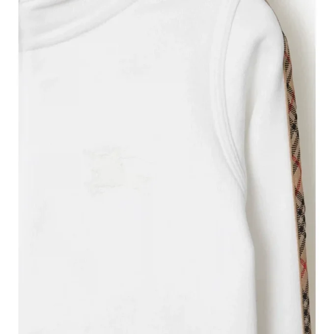 Hoodie mit Reißverschluss aus Baumwolle mit Karomuster