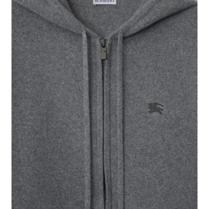 Hoodie mit Reißverschluss aus Kaschmirmischung
