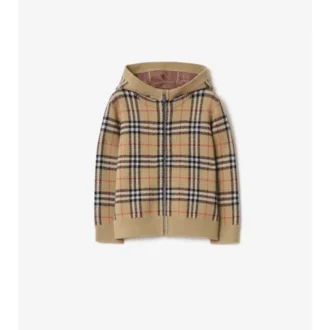 Hoodie mit Reißverschluss aus Wolle