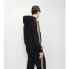 Hoodie mit Reißverschluss und Karomuster aus Baumwolle