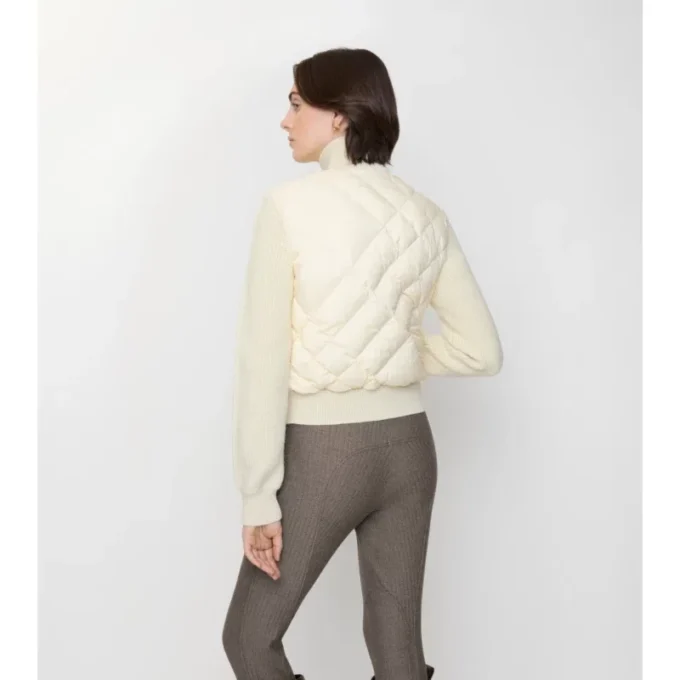 Jacke aus Nylon und Wolle mit Check-Stitch