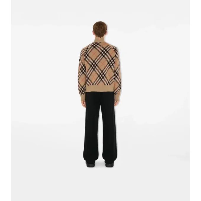 Jacke aus Wolle-Mohair-Mischung mit Karomuster
