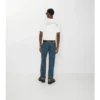 Jeans mit geradem Bein und Karomuster