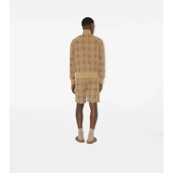 Jersey-Shorts mit Karomuster