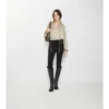 Jodhpurs aus Stretch-Baumwolle mit Fischgrätenmuster