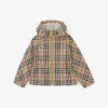 Kapuzenjacke aus Baumwolle mit Vintage Check-Muster