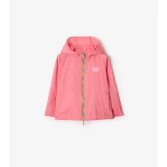 Kapuzenjacke aus Nylon mit Karomuster