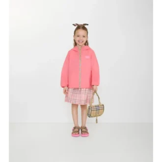 Kapuzenjacke aus Nylon mit Karomuster