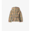Kapuzenjacke aus Nylon mit Karomuster