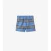 Karierte Shorts aus Baumwoll-Oxford