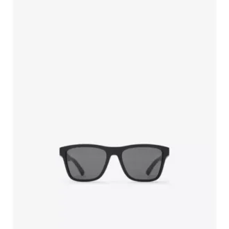 Karierte Sonnenbrille mit quadratischem Rahmen