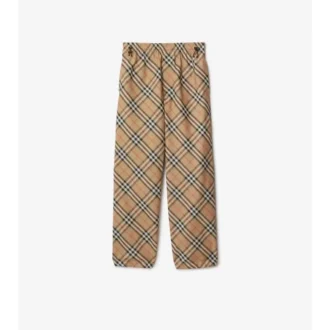 Karierte Twill-Hose