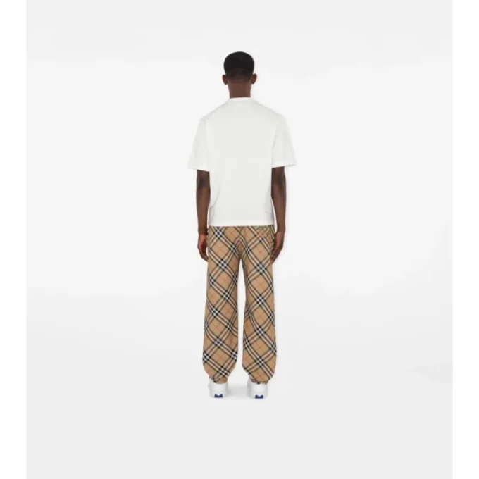 Karierte Twill-Hose