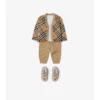 Karierte Wollstrickjacke