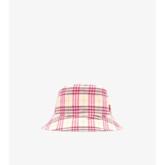 Karierter Baumwoll-Bucket-Hat
