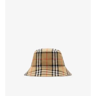 Karierter Baumwoll-Bucket-Hat