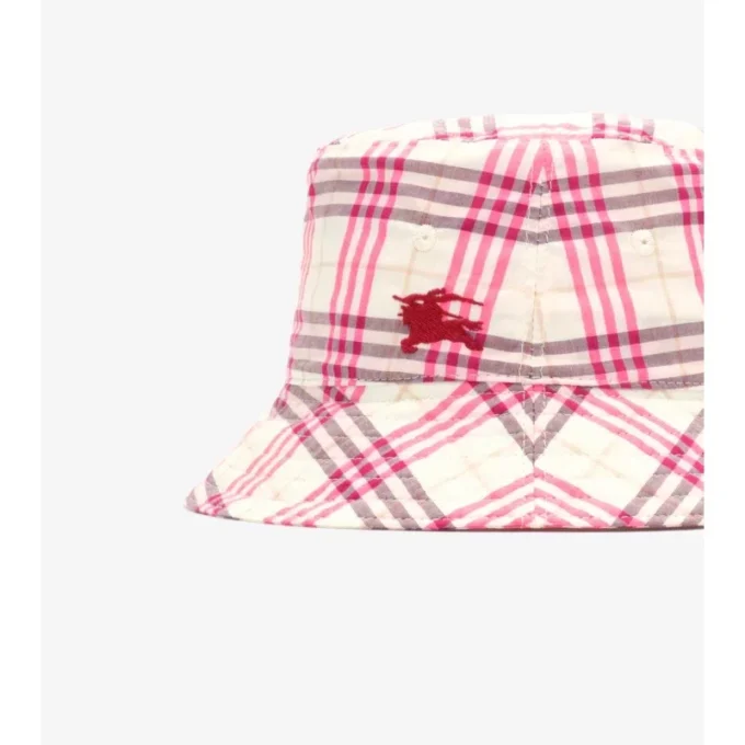 Karierter Baumwoll-Bucket-Hat