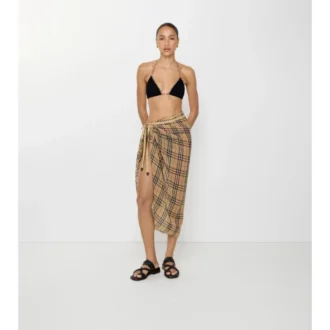 Karierter Baumwoll-Sarong