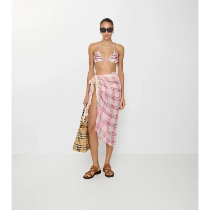 Karierter Baumwoll-Sarong