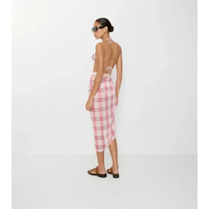 Karierter Baumwoll-Sarong