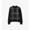 Karierter Wollpullover