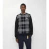 Karierter Wollpullover