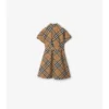 Kariertes Baumwoll-Shirt-Kleid