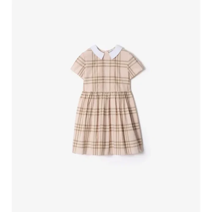 Kariertes Baumwollkleid
