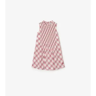 Kariertes Baumwollkleid