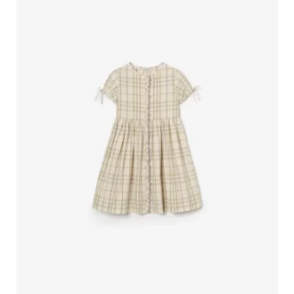 Kariertes Baumwollkleid