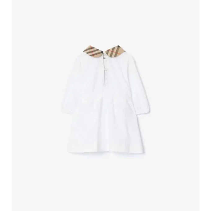 Kariertes Baumwollkleid mit Bloomers