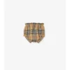 Kariertes Baumwollkleid mit Bloomers