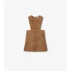Kariertes Cord-Kleid