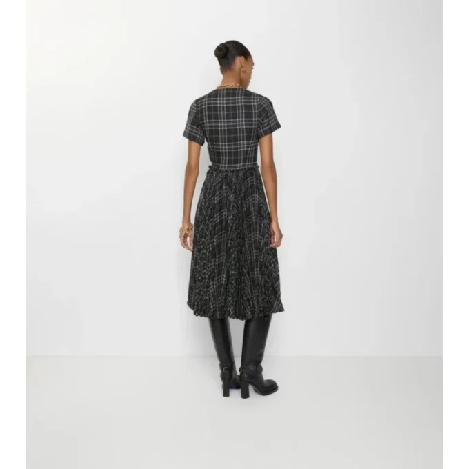 Kariertes Kiltkleid aus Wollmischung