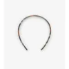 Kariertes Stirnband aus Acetat